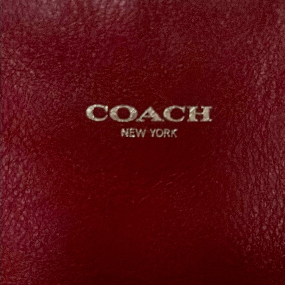 Coach Crimson Leather Purse